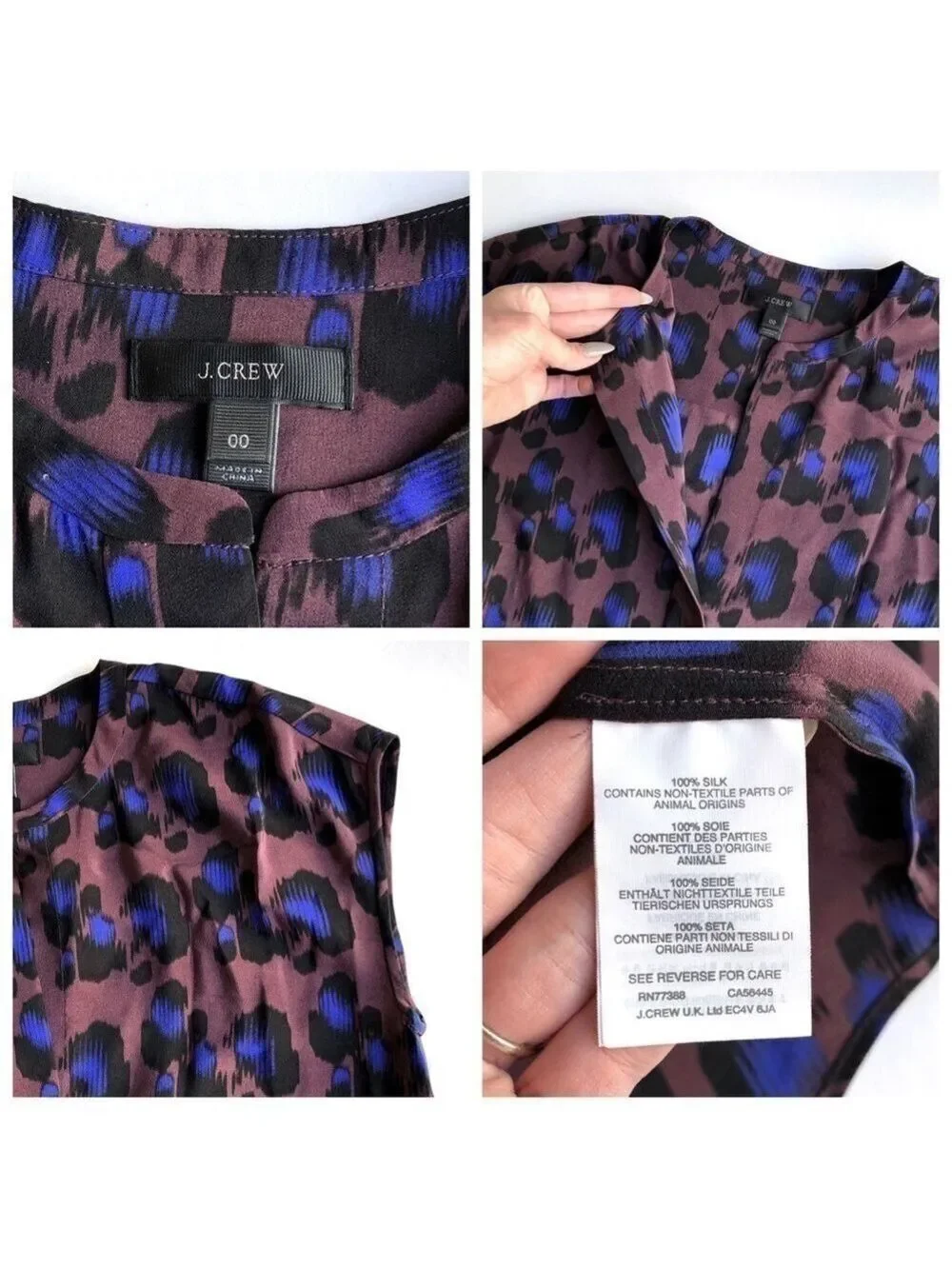 J. Crew crew leopard